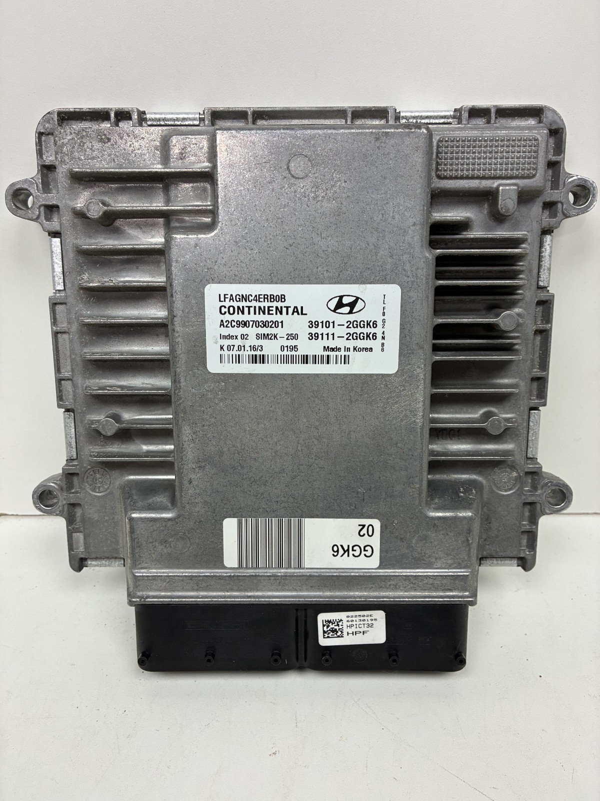 2015 2016 2017 Hyundai Sonata Engine Control Module Unit ECU ECM 391012GGK6