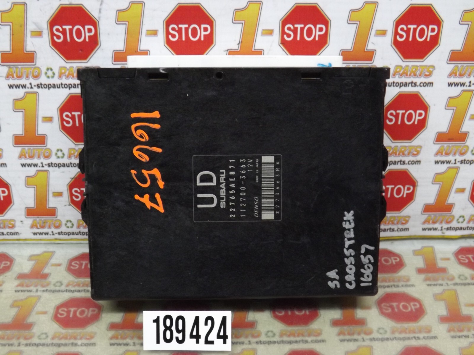 2013 SUBARU XV CROSSTREK ENGINE COMPUTER MODULE ECU ECM 22765AE871 OEM