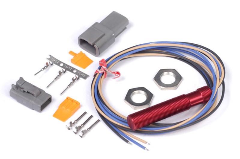 Haltech Red Single Channel Hall Effect Sensor M12x1.0 for Wheel Speed and Engine