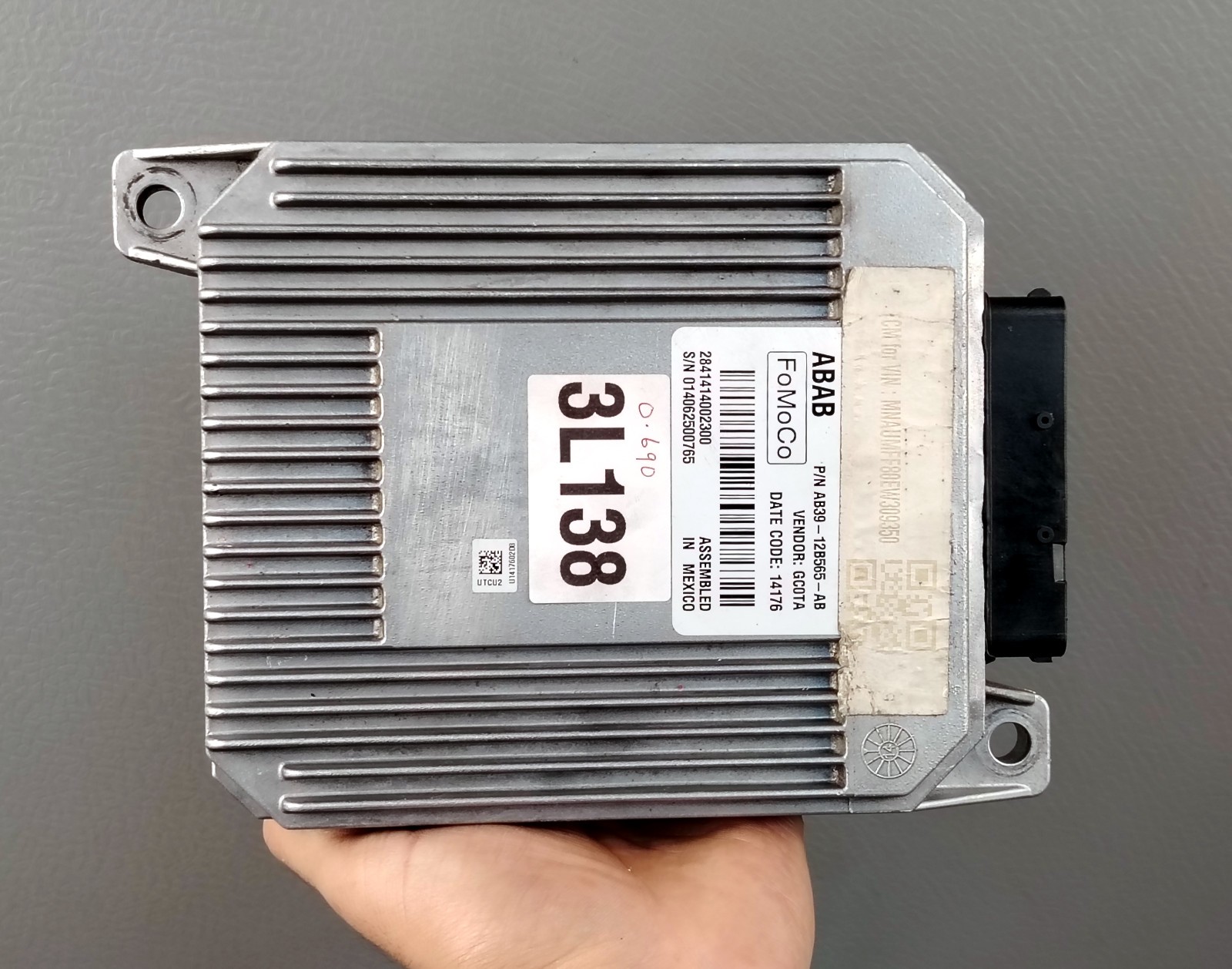 FORD RANGER PX SERIES TRANSMISSION CONTROL MODULE TCM TCU AB39-12B565-AB