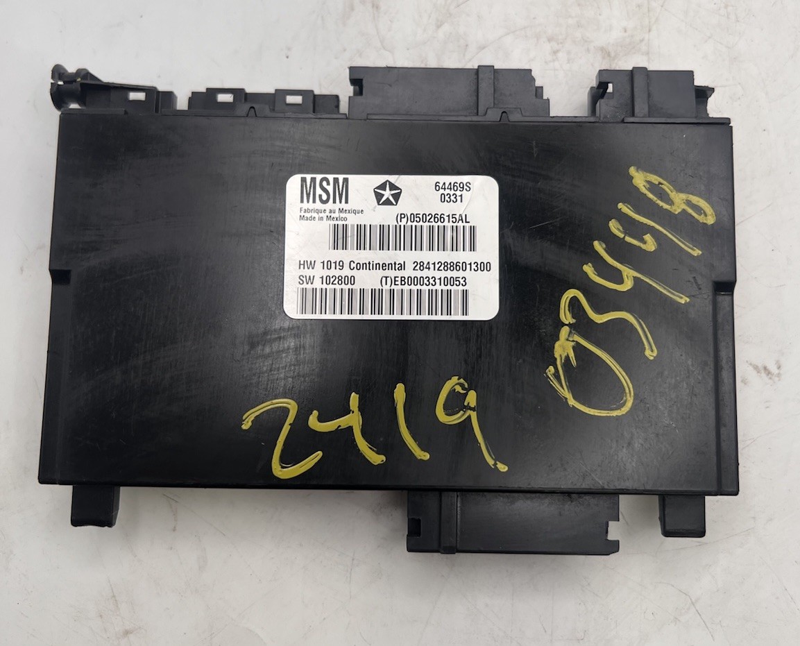 2011-2013 Jeep Grand Cherokee Seat Memory Control 05026615AL