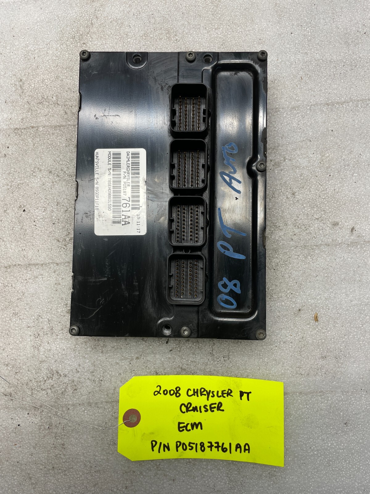 08 CHRYSLER PT CRUISER 2.4 ENGINE COMPUTER ECM ECU PCM P05187761AA 07-10