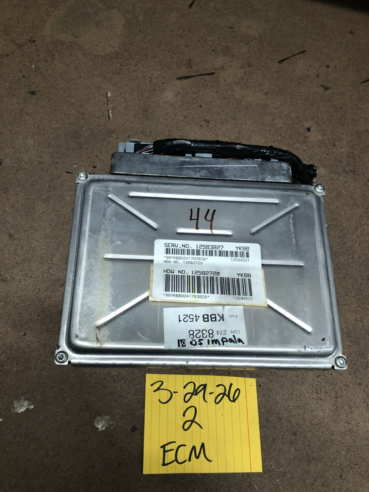 2002-05 GM ECM Impala LeSabre PCM Engine Computer Module 12582720 YKBB 12583827