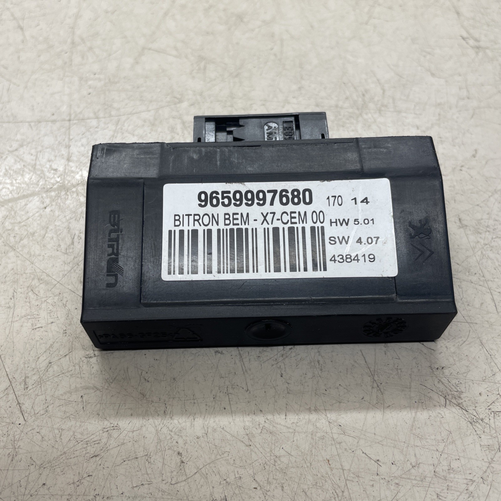 9659997680 electronics module 2004 9652593 CITROEN C4 BERLINA