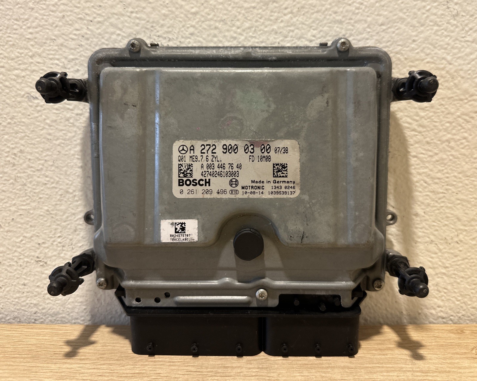 2009-2011 MERCEDES-BENZ SLK300 ENGINE CONTROL MODULE A2729000300 OEM