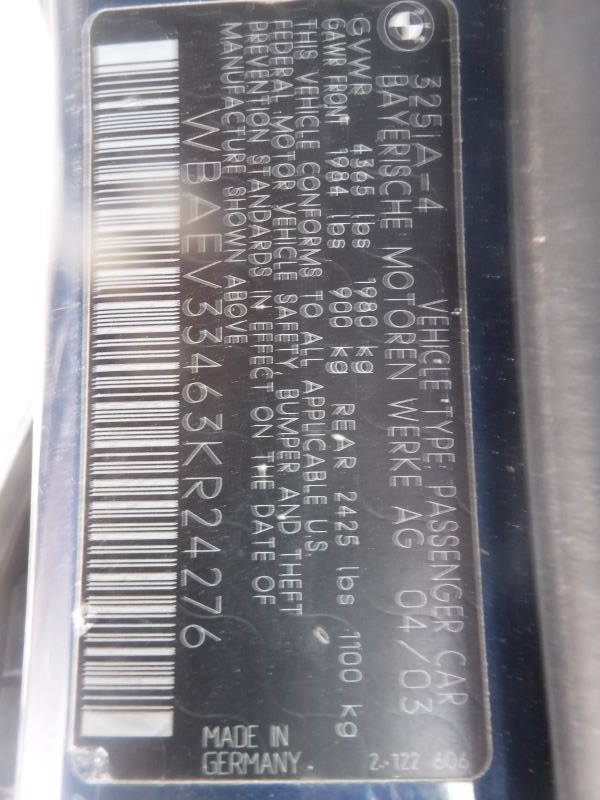 Used Engine Control Module (ECM) fits: 2003 Bmw 325I Electronic Control Module C