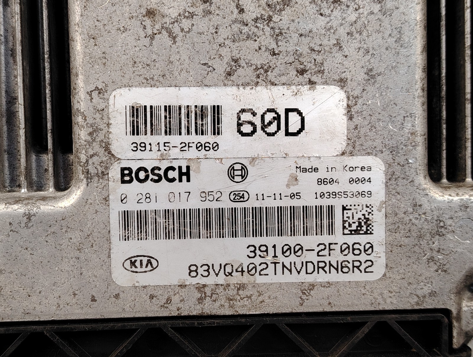 KIA GRAND CARNIVAL R DIESEL ENGINE CONTROL MODULE ECD ECU ECM 0281017952