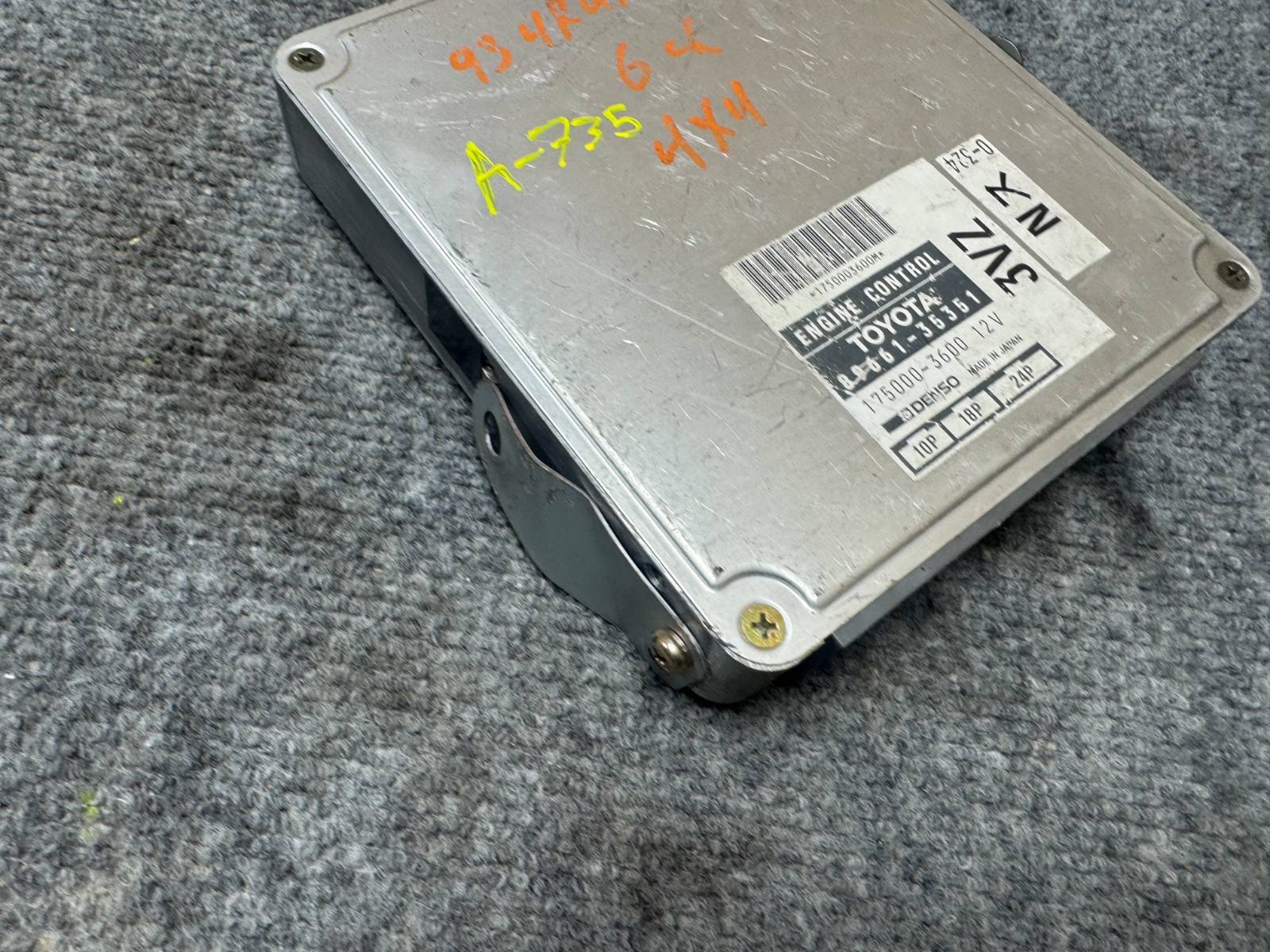 TOYOTA 4RUNNER SR5 90 MT 3.0L ECM ECU ENGINE COMPUTER CONTROL MODULE OEM A-735