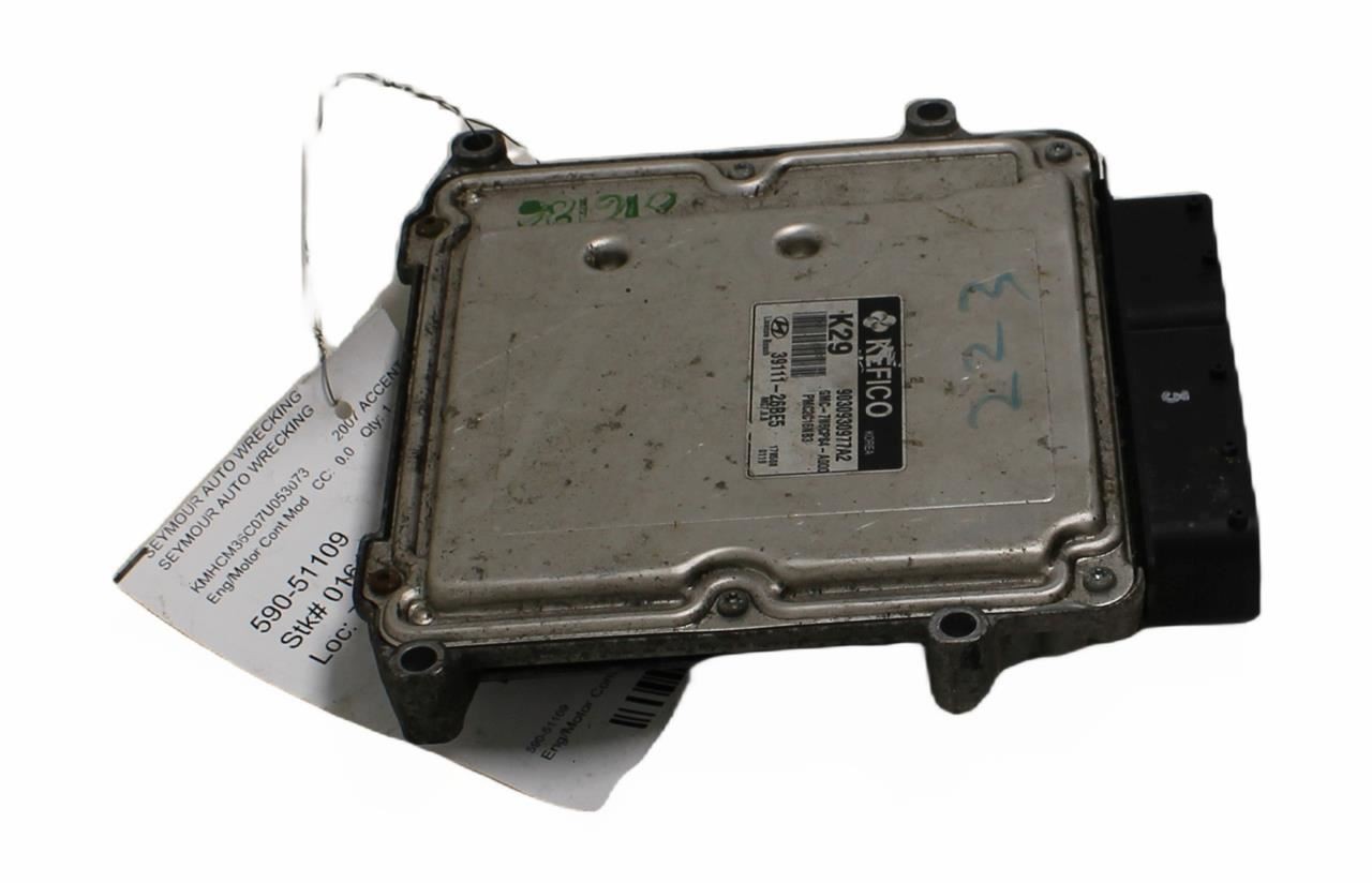 2006-2008 Hyundai Accent Engine ECM Electronic Control Module Canada OEM 1561807