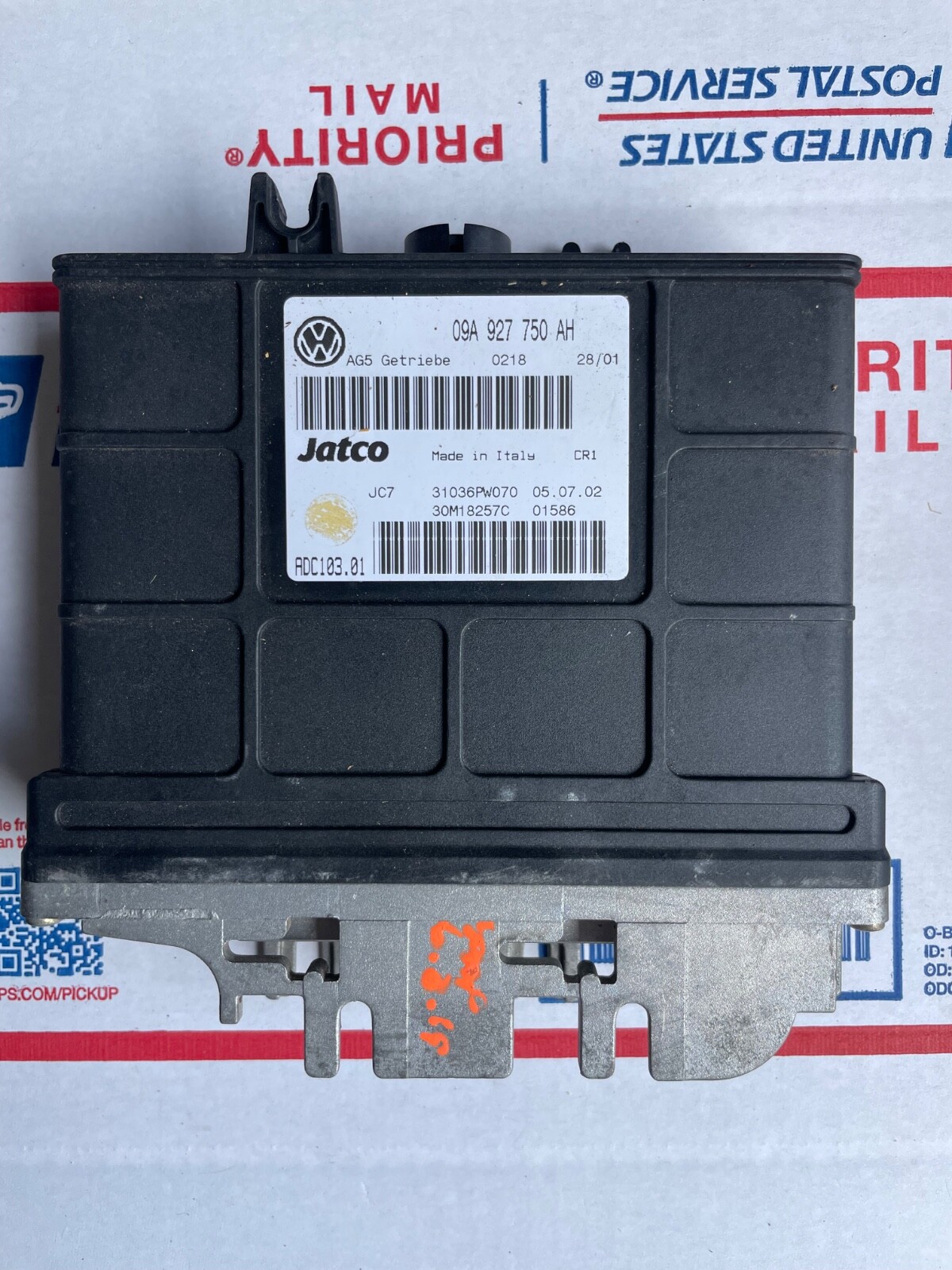 03-05 VW JETTA/GOLF VR6 24V AUTOMATIC TRANSMISSION COMPUTER 09A 927 750 AH