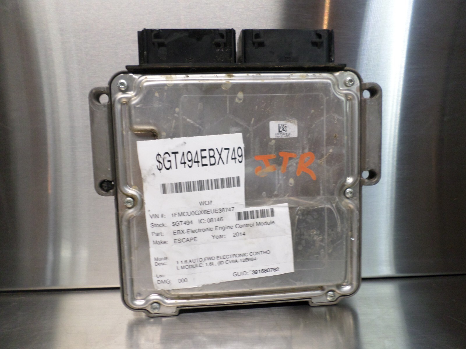 13-16 Ford Escape 1.6L & 2.0L Engine Control Module ECM ECU CV6A-12B684-CA OE *J