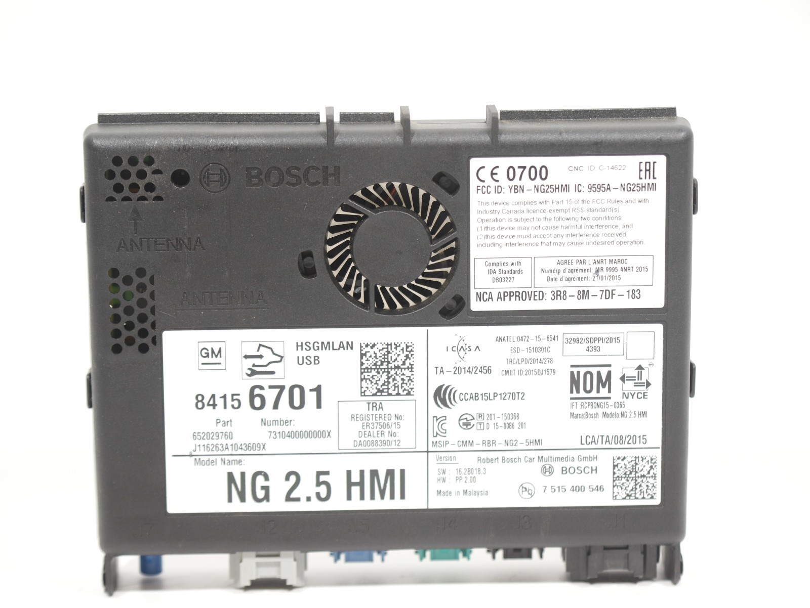 2016-2018 Chevy Silverado / GMC Sierra HMI 2.5 Navigation Control Module OEM 82K