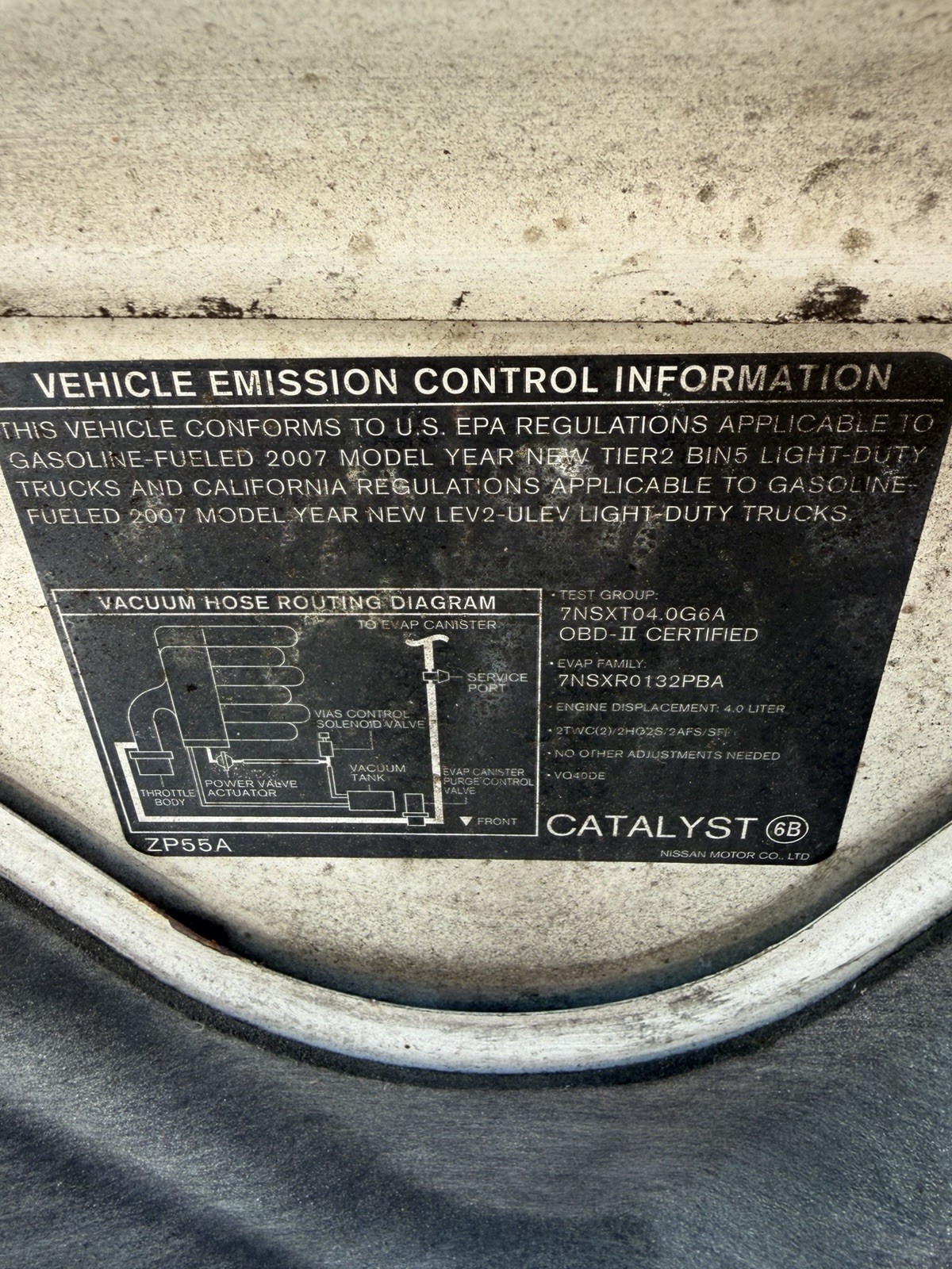 2007 Nissan Xterra Frontier 4.0L V6 AT 4×4 ECU Engine Control Module MEC70-010