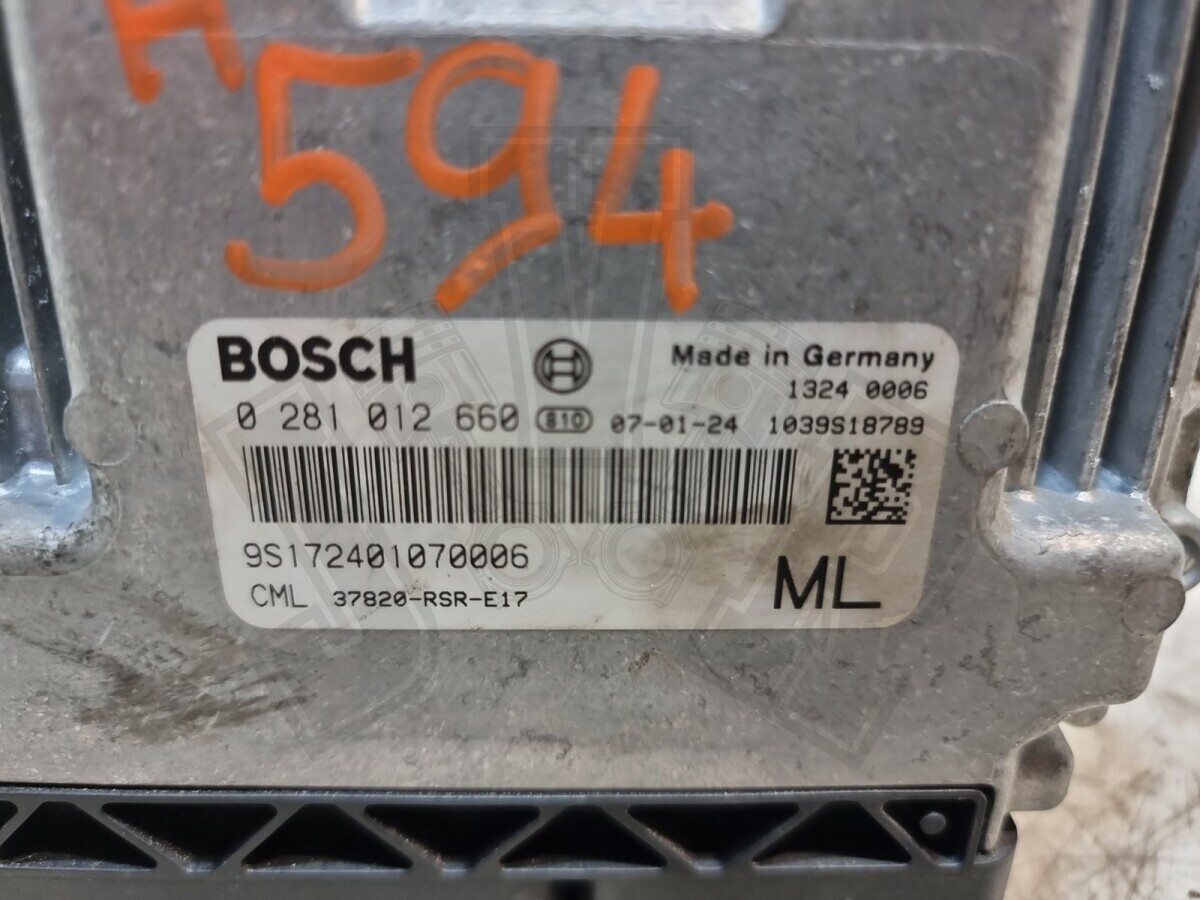 Honda Civic MK8 ECU Engine Control Unit 2.2 5 MK8 2006 OEM 0281012660