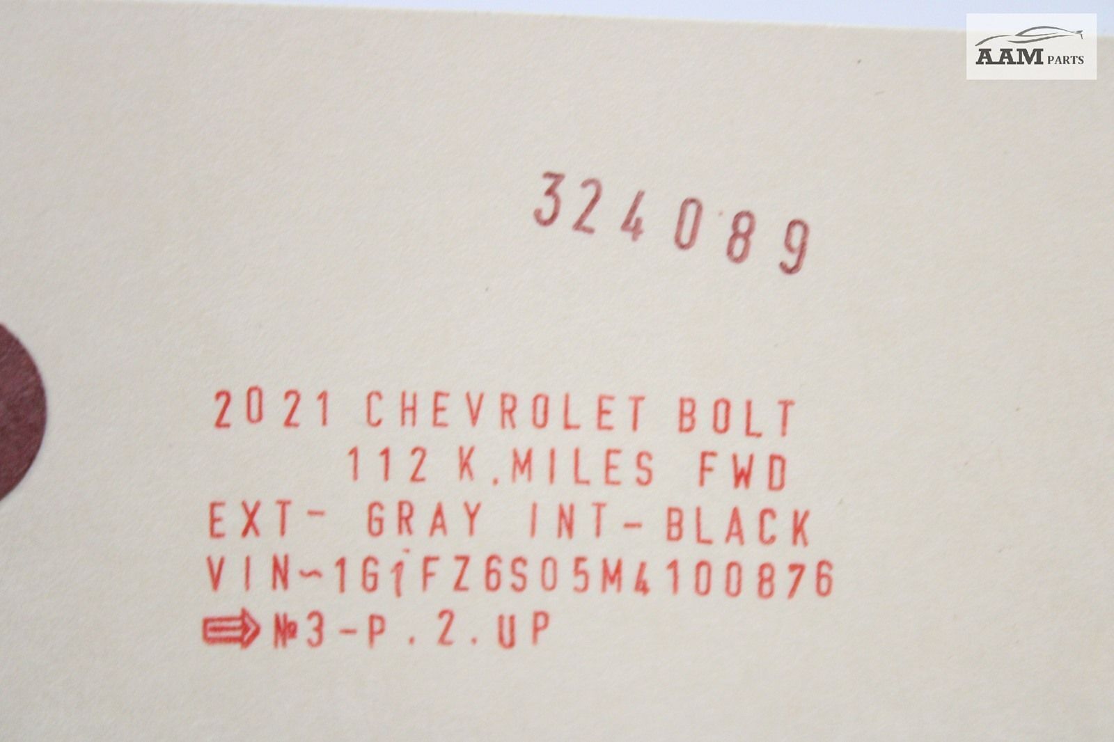2019-2021 CHEVROLET BOLT EV NETWORK GATEWAY COMPUTER CONTROL MODULE UNIT OEM