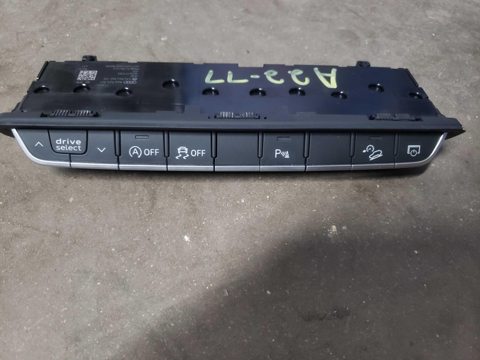 2018 AUDI SQ5 Traction Contol Switch Panel w/Drive Select ID# 8W0925301