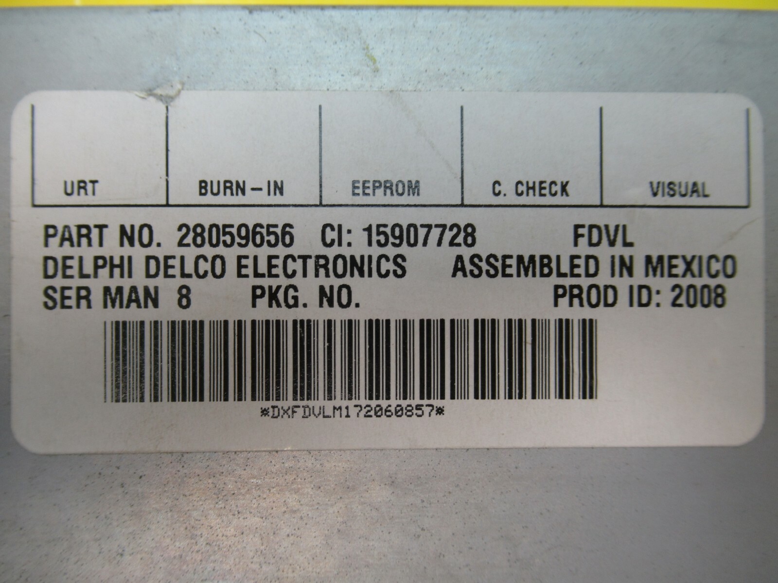 SATELLITE RECEIVER TUNER MODULE ECM for GMC BUICK SATURN 28059656 FOR PARTS ONLY