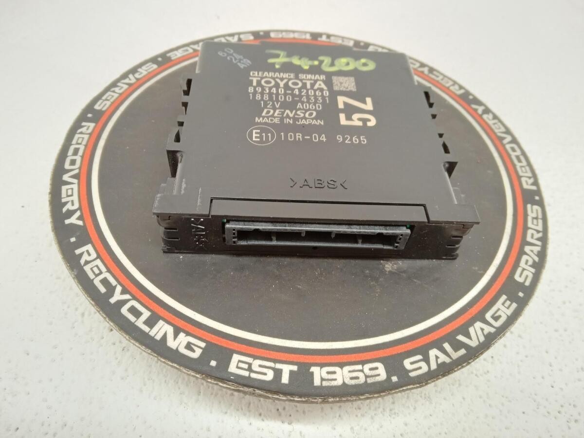 Toyota Rav 4 2020 Mk5 Clearance Sonar Control Module Ecu 89340-42060