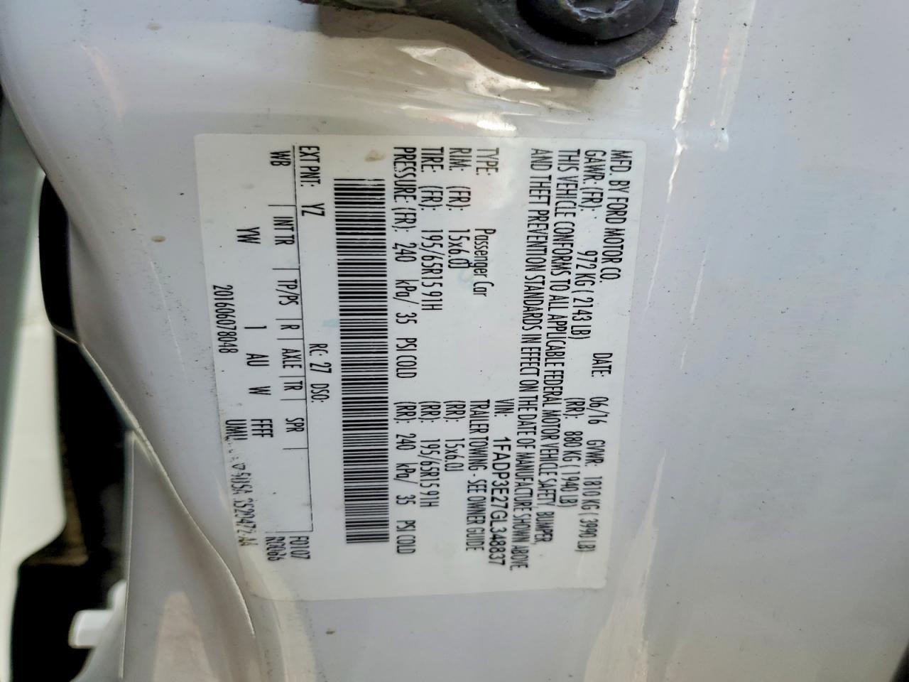 Used Lighting Control Module fits: 2016 Ford Focus Lamps lighting control under