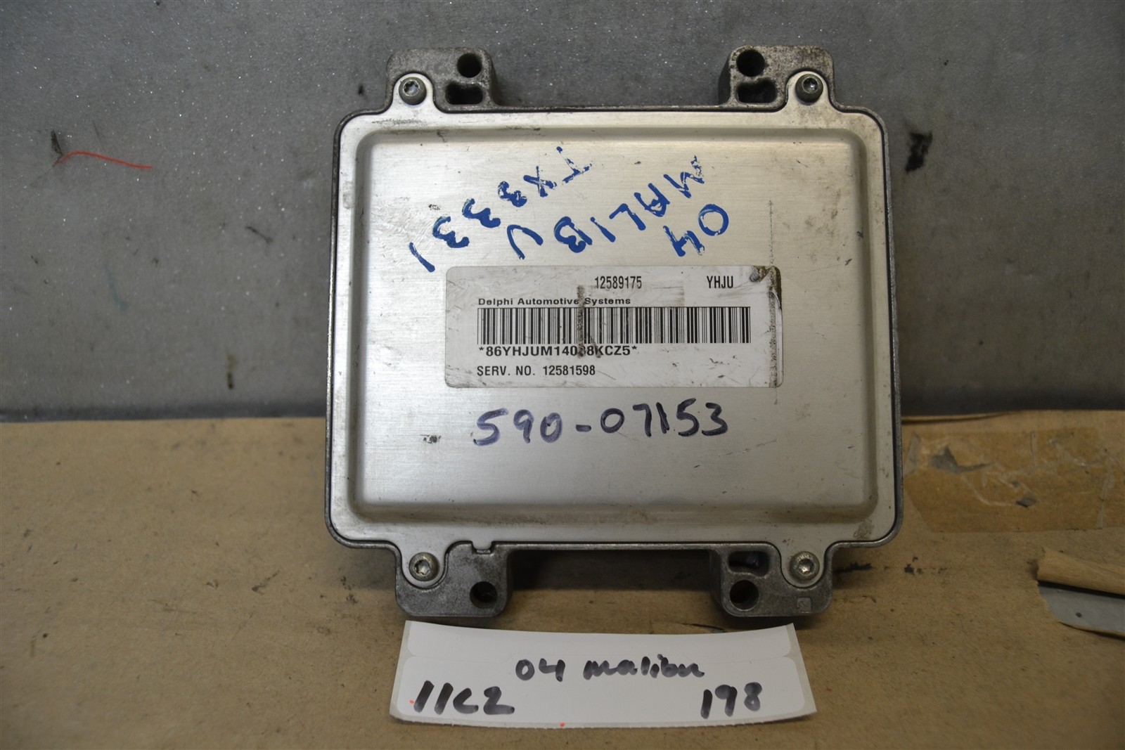 12581598 Chevrolet Malibu 2004 3.5L Engine Control Unit ECU Module 98 11C2