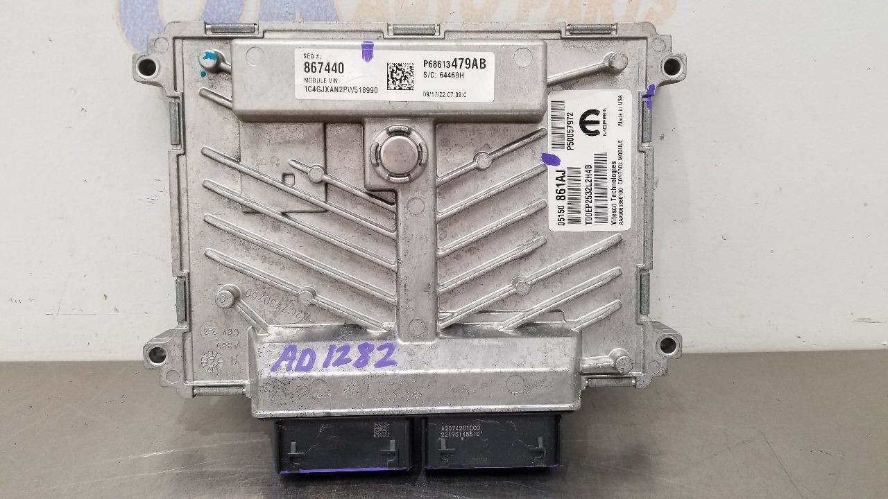 23 JEEP WRANGLER JL JLU ECM ENGINE CONTROL MODULE 20.L 5150861AJ