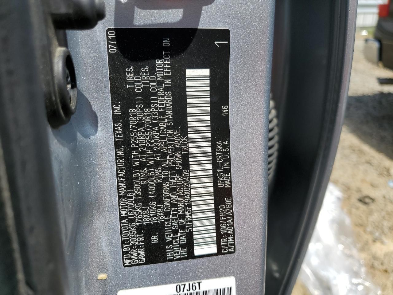 Used Engine Control Module (ECM) fits: 2010 Toyota Tundra Air and Fuel Control e