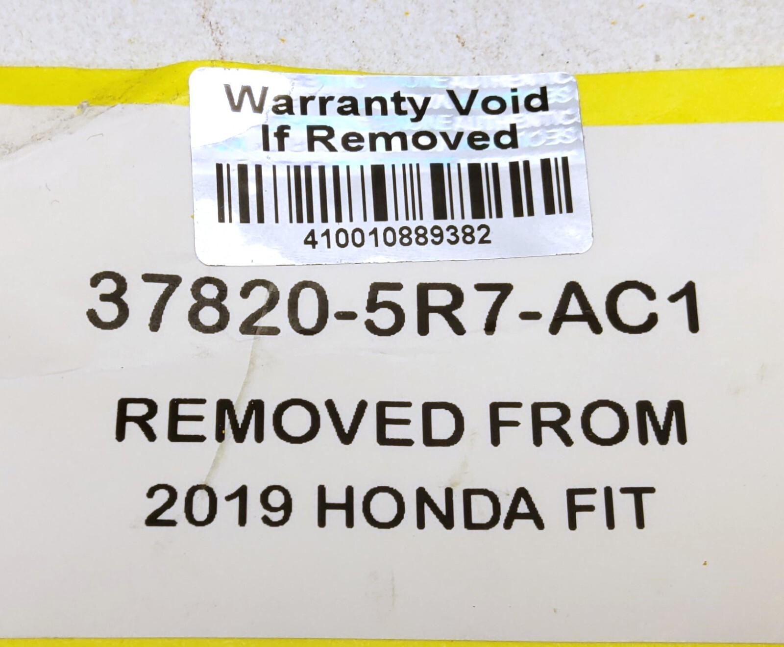 ECM ECU Engine Control Module Computer From 2019 Honda Fit 37820-5R7-AC1