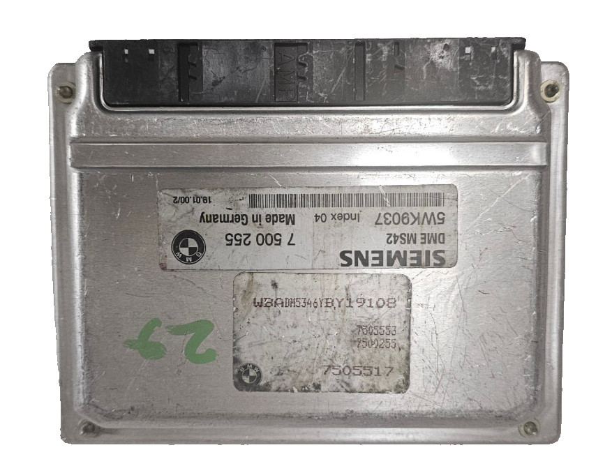 1999-2001 Bmw E39 E46 Engine Computer Control Module ECU MS42 5WK9037 7500255