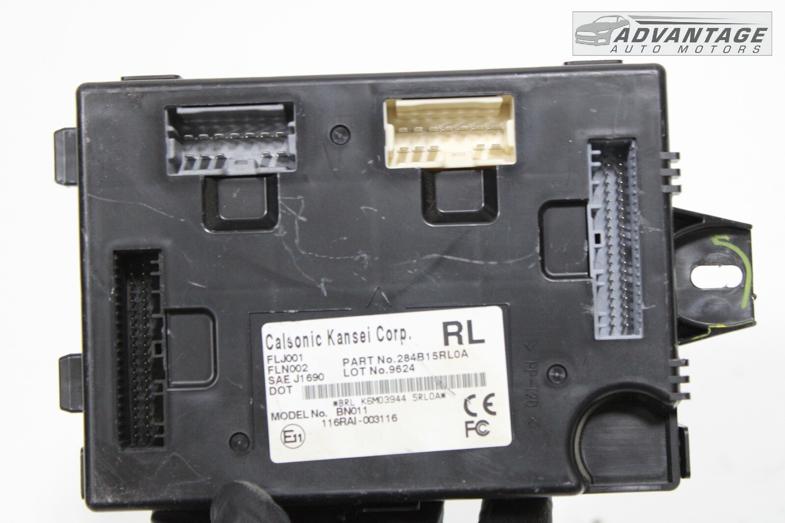 2018-2019 NISSAN KICKS BCM BODY COMPUTER CONTROL MODULE UNIT 284B15RL0A OEM
