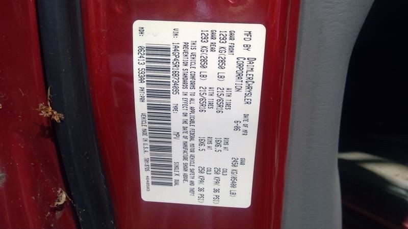 Chassis ECM Multifunction Fits 06-07 CARAVAN 120401
