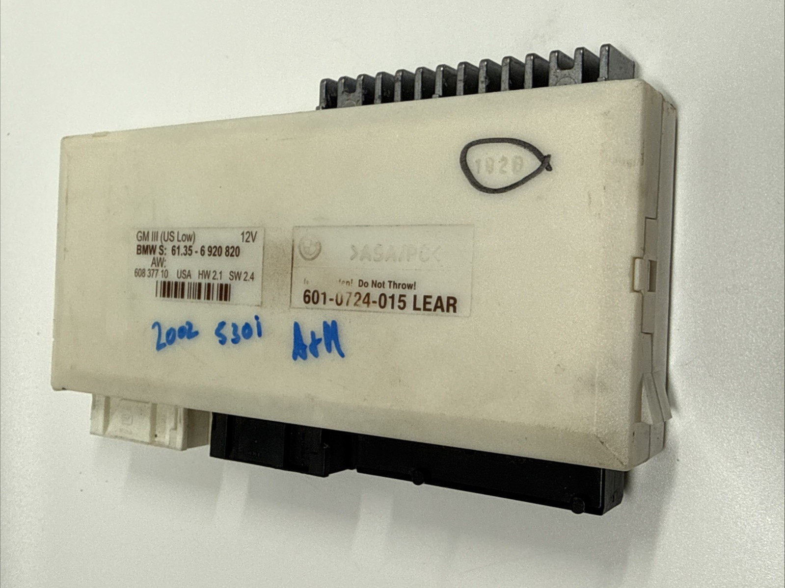 BMW E38 E39 540i 525i 530i BODY CONTROL MODULE GM III BCM 6135 6920820 99-03