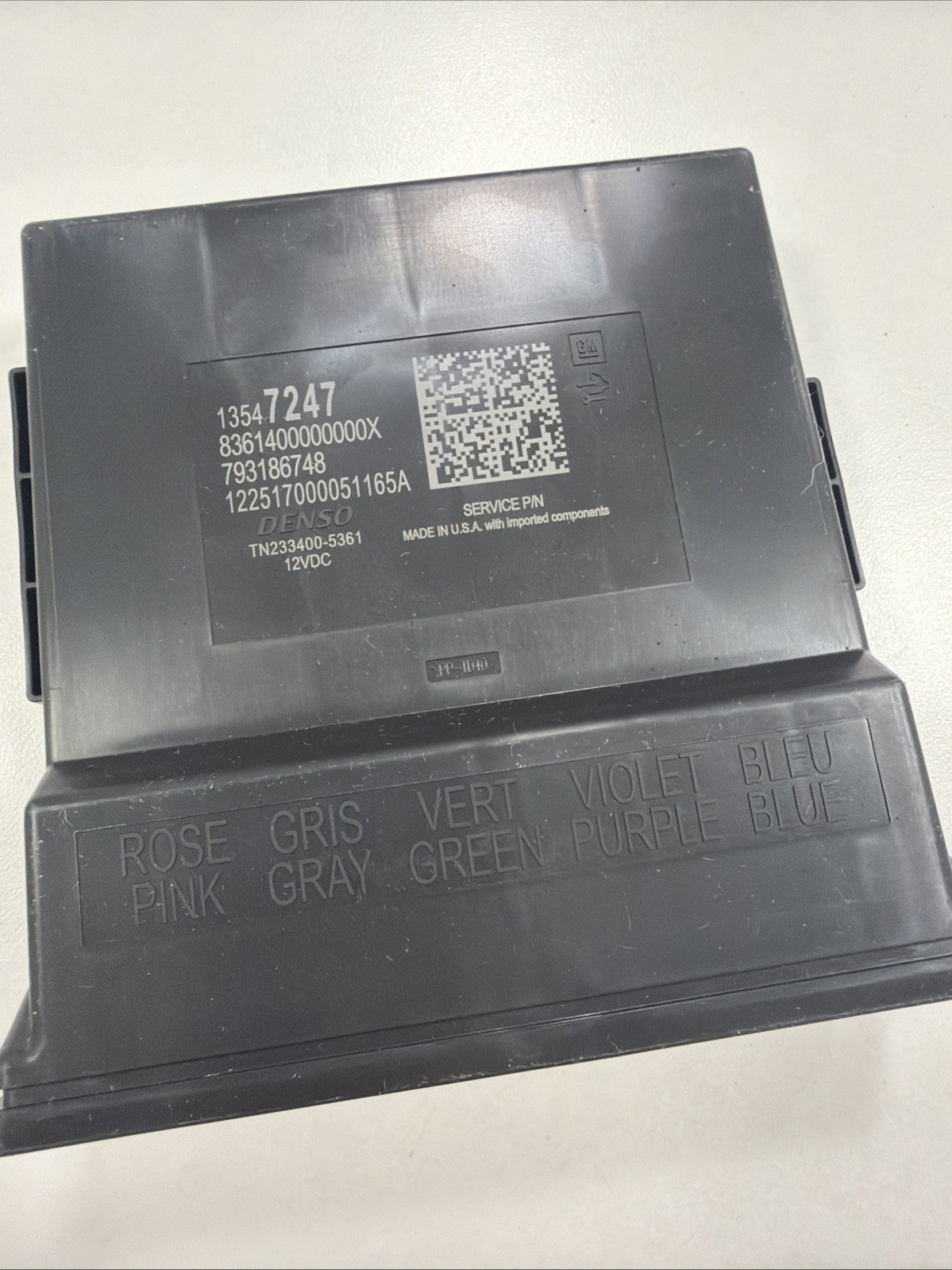 Genuine GM Control Module 13547247