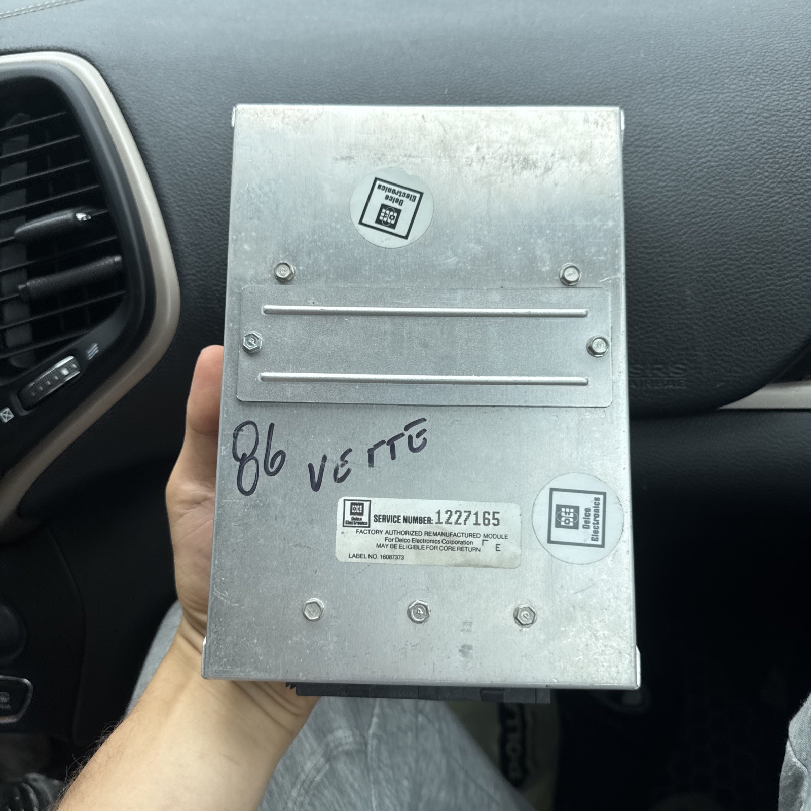 1986-1989 Chevy Corvette 5.7L A/T ECU ECM Engine Control Module 01227165 OEM