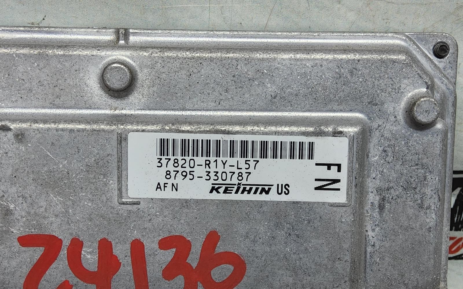 12 13 HONDA CIVIC LX 1.8L ELECTRONIC ENGINE CONTROL MODULE UNIT ECM 37820R1YL57