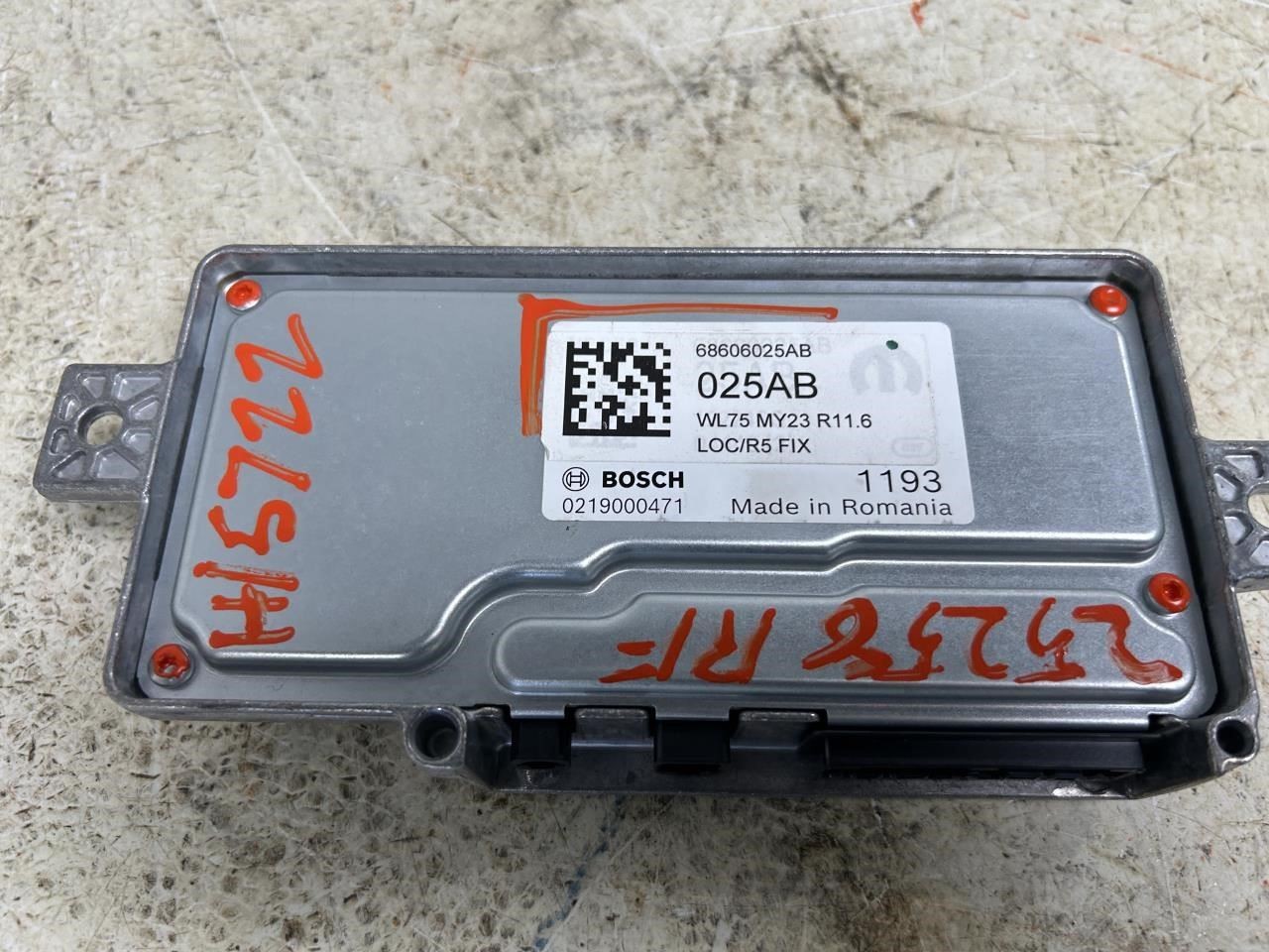 2023 JEEP GRANDCHER Driver Park Assist Control Module OEM ID 68606025AB