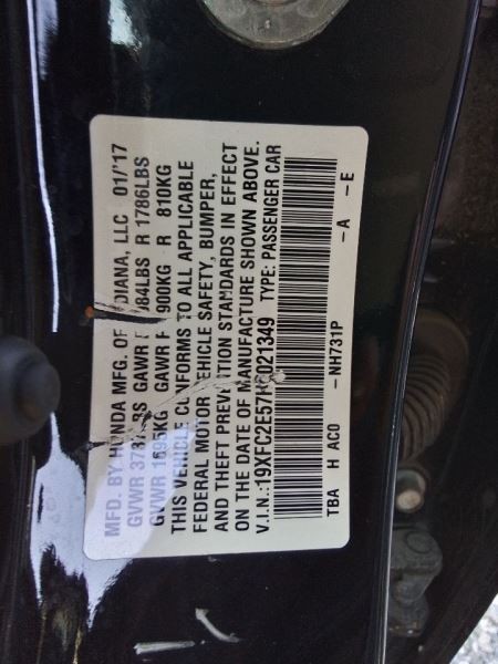 Engine ECM Electronic Control Module 2.0L Canada Market Fits 16-18 CIVIC 3320665