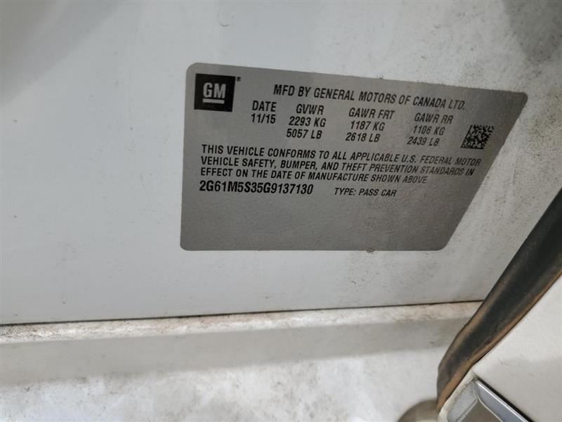 Chassis ECM Suspension Left Rear Quarter Panel Fits 14-16 XTS 749714