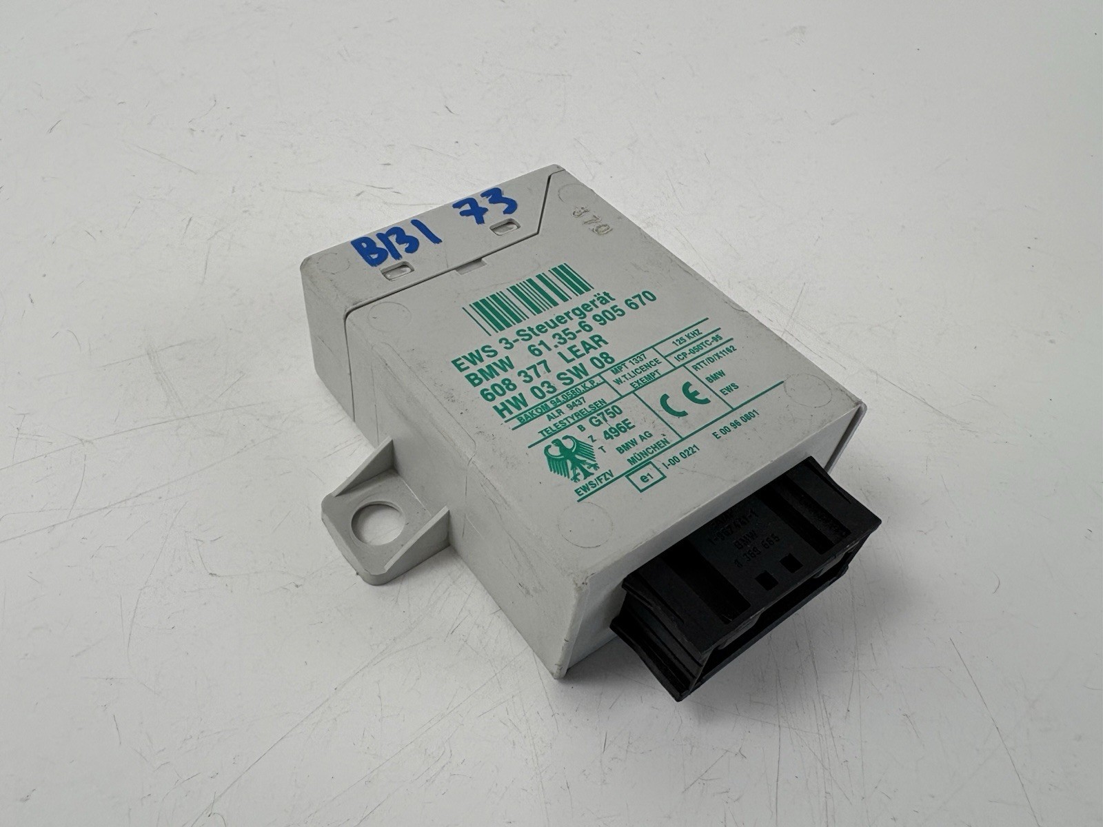 BMW E38 E39 E83 E53 E85 E46 EWS3 Immobilizer Control Module Unit 6905670 OEM