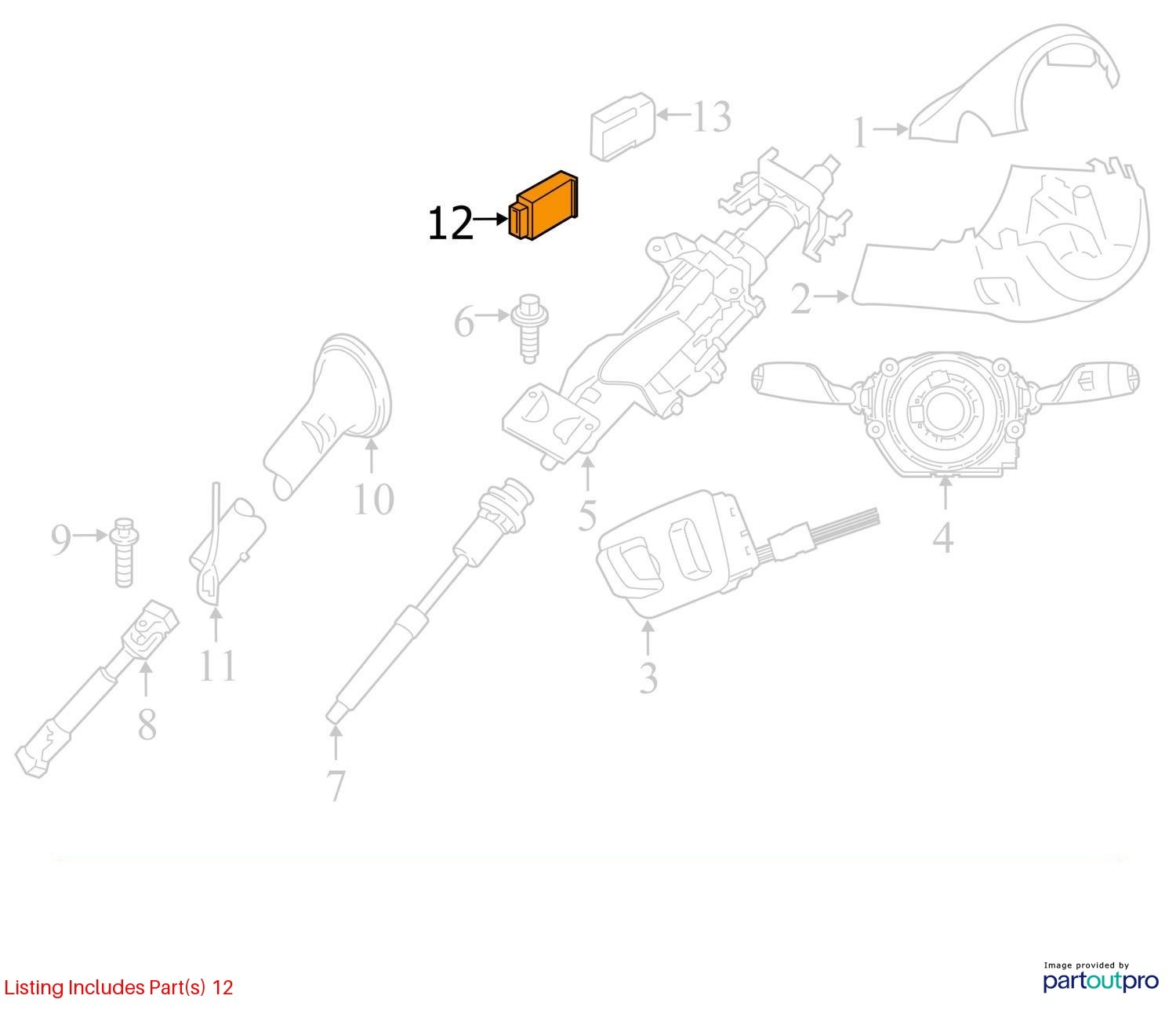 14-19 OEM BMW F15 F16 F85 F86 X5 X6 Power Steering Column Control Module