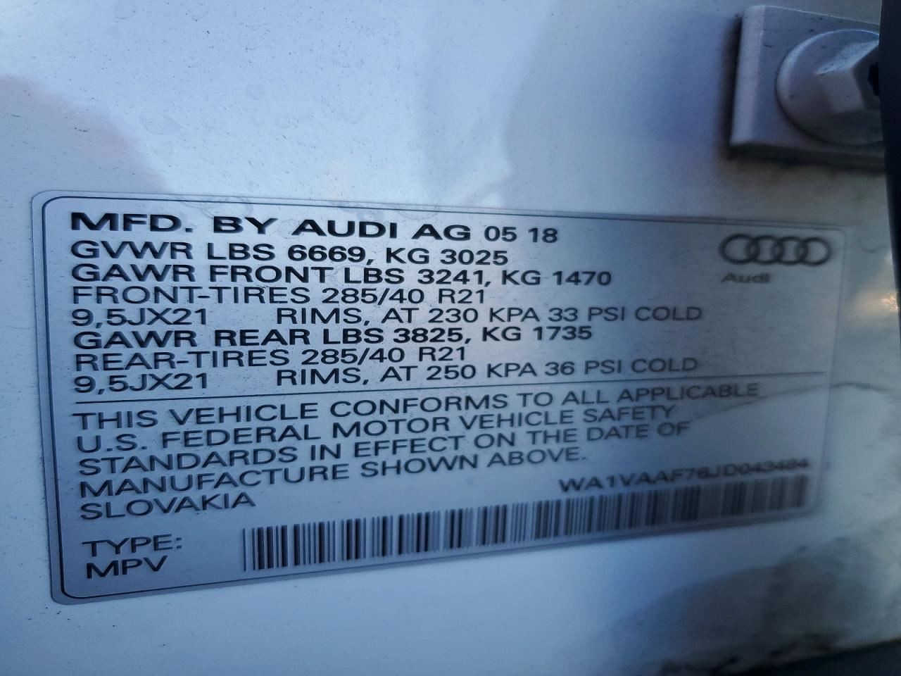 ENGINE CONTROL MODULE OEM 17-19 Q7 AUDI 1YR WRNTY 4M0907551A
