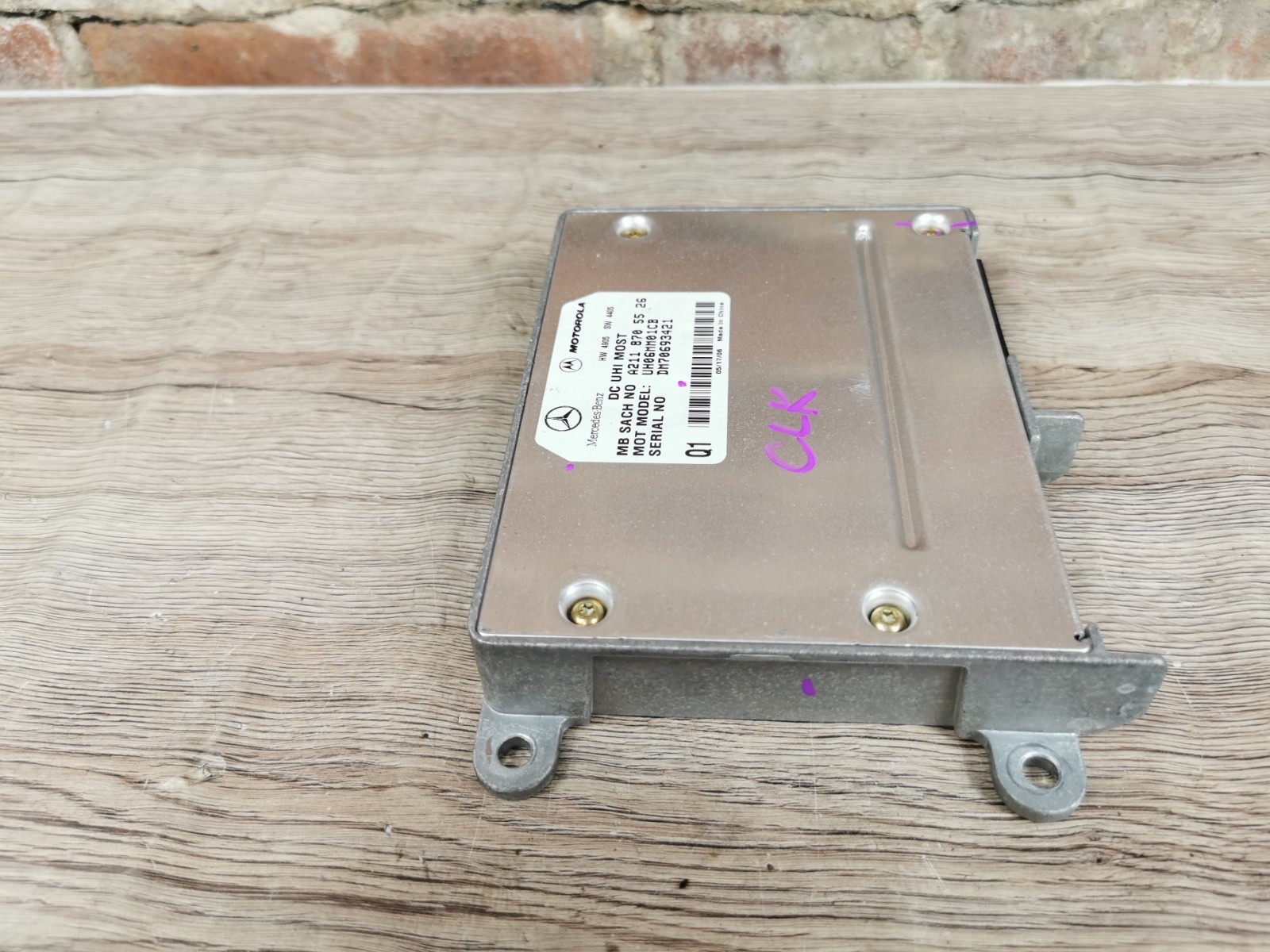 2006 MERCEDES BENZ CLK BLUETOOTH CONTROL MODULE A2118705526