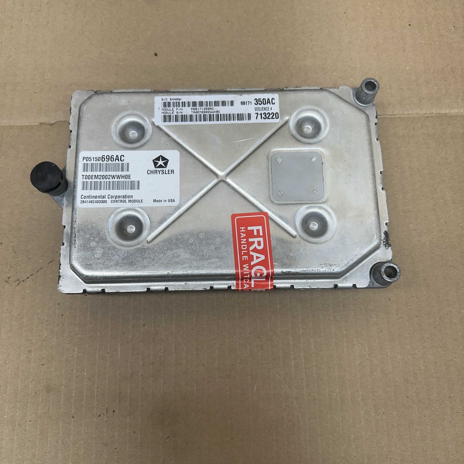 13 2013 Dodge Charger 300 5.7 Hemi ECU PCM Module 05150696AC 68171350AC