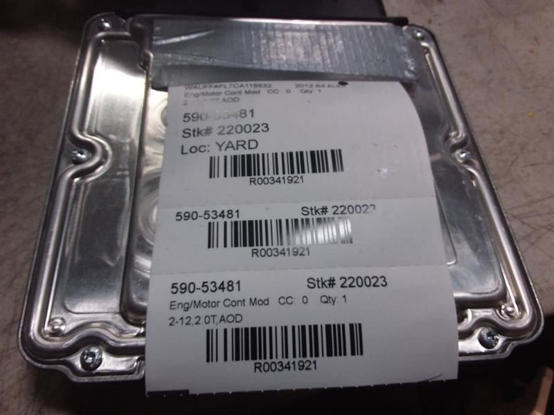 Engine ECM Electronic Control Module 2.0L Fits 12 AUDI A4 341921