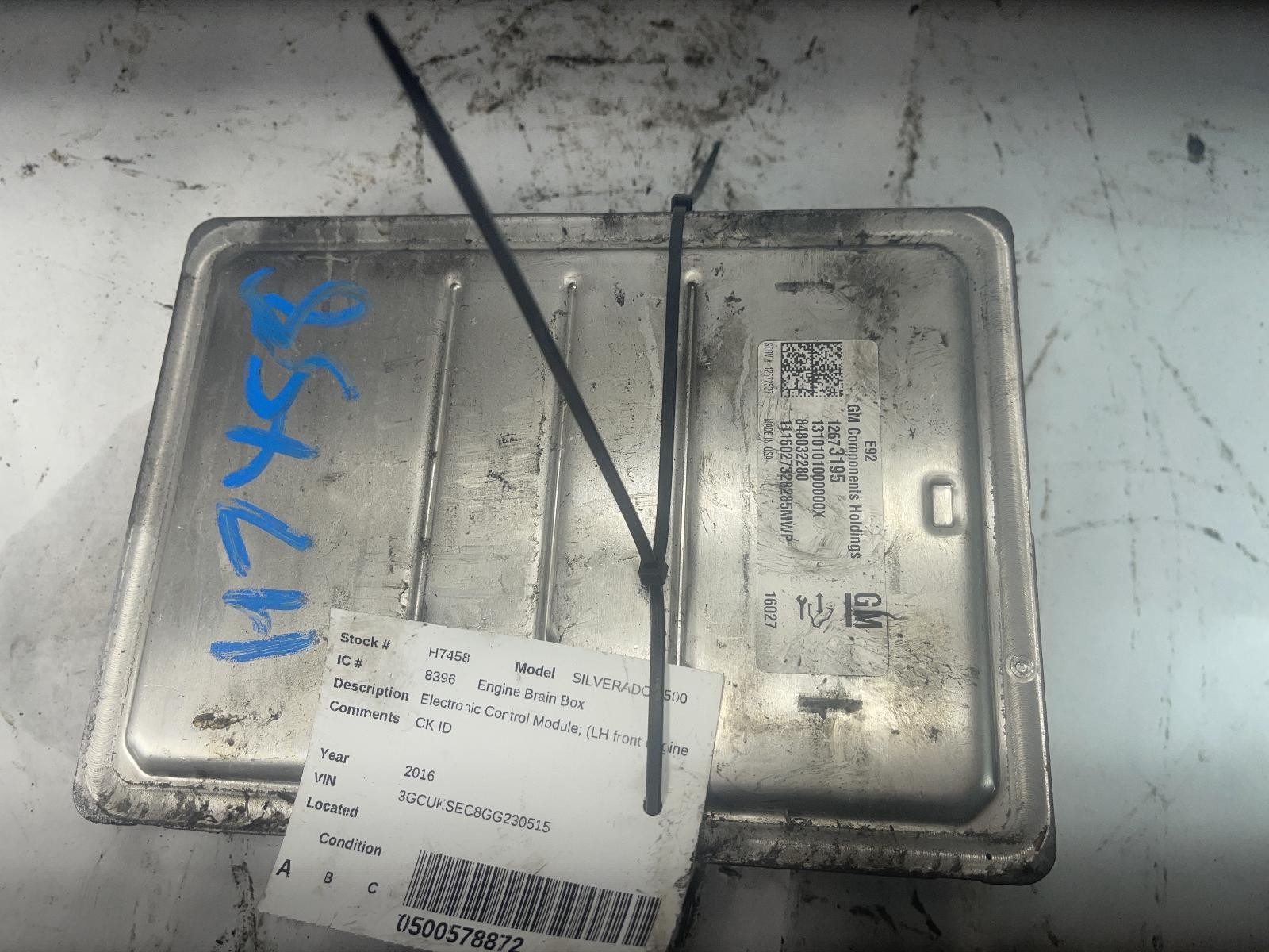 Used Engine Control Module (ECM) fits: 2016 Chevrolet Silverado 1500 pickup Elec