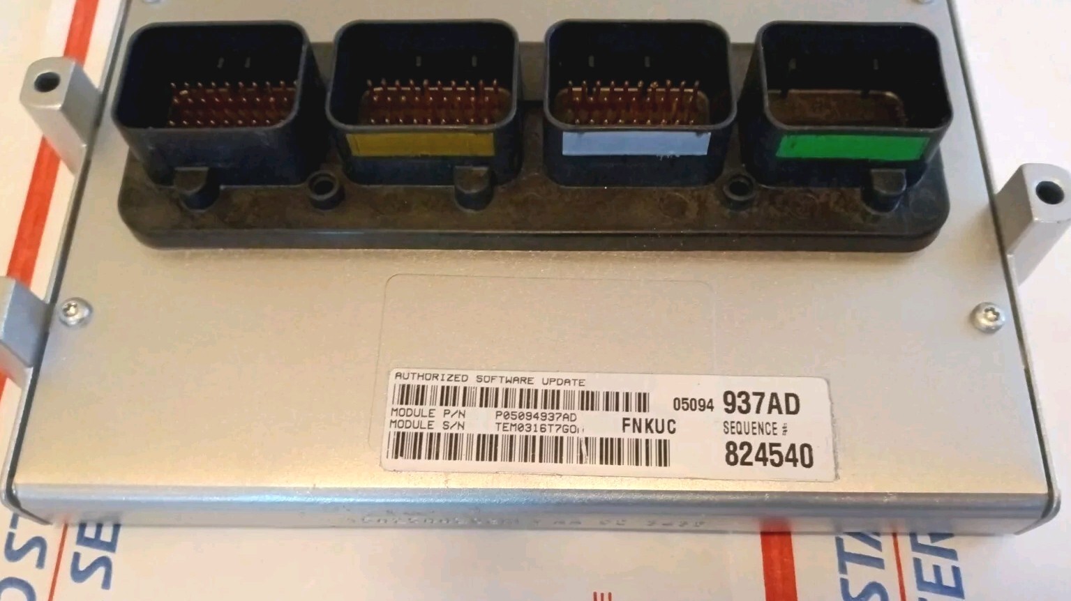 JEEP LIBERTY 3.7L MT PCM ECM OEM P05094937AD 937AD COMPUTER WARRANTY MODULE
