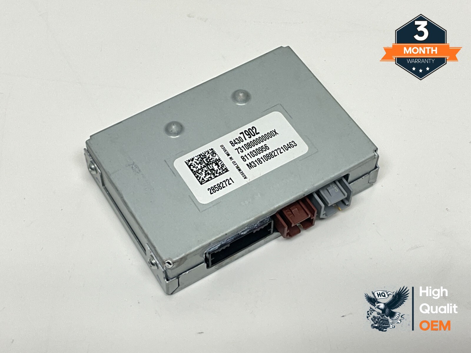 2018 CHEVROLET EQUINOX BYPASS COMPUTER CONTROL MODULE UNIT OEM 84307902