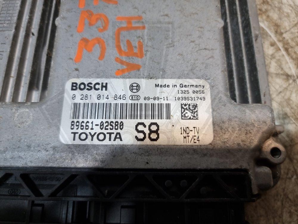 Toyota Auris Engine Control Module Unit ECU 1.4 Diesel 2010 MK2 89661-02S80