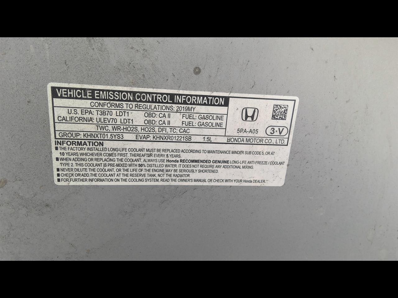 Used Engine Control Module (ECM) fits: 2019 Honda Cr-v Electronic Control Module