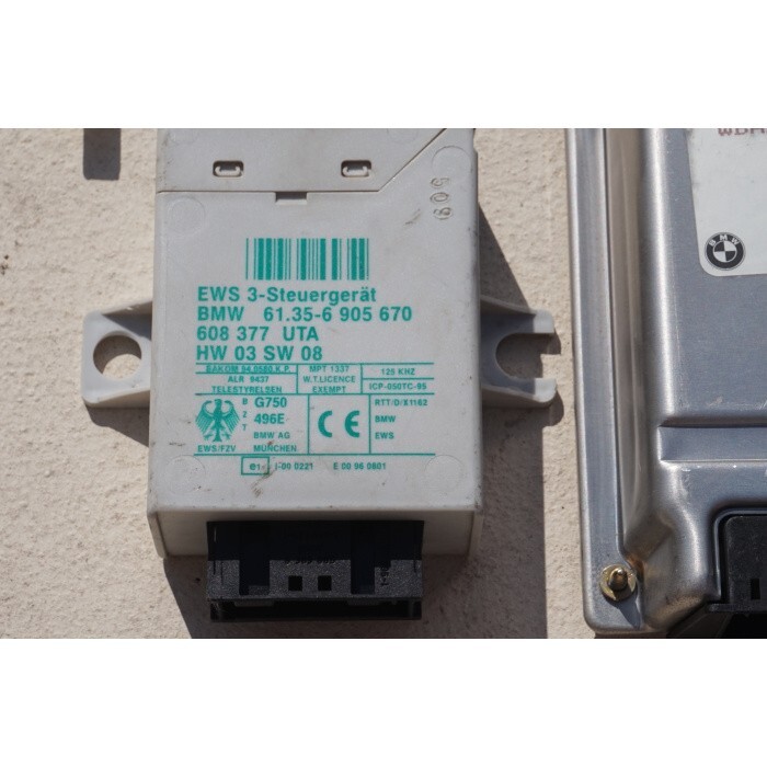 2000 BMW 328ci E46 ECU KIT 7500255 MS42 FOUR KEYS 4 Locks DME + EWS + TCM + BCM