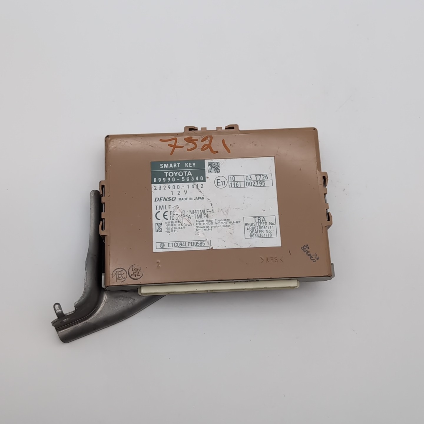 2015 2016 LEXUS LS460 LS600H SMART KEY KEYLESS ENTRY CONTROL MODULE 89990-50340
